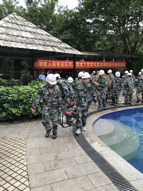 我司專業(yè)隊參加增城區(qū)防汛搶險演練